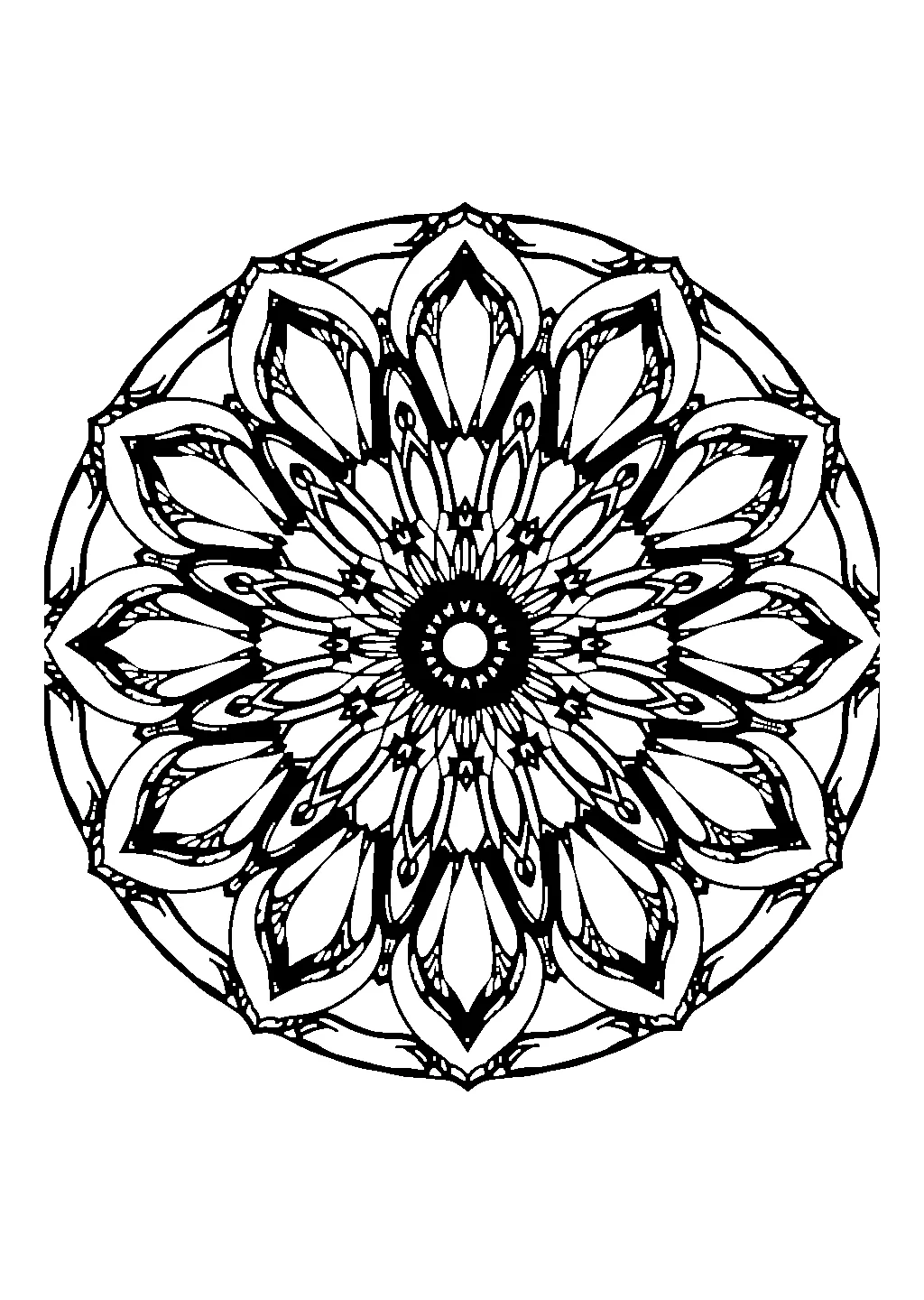 Mandala circolare ispirato ai rosoni delle cattedrali gotiche con motivi architettonici
