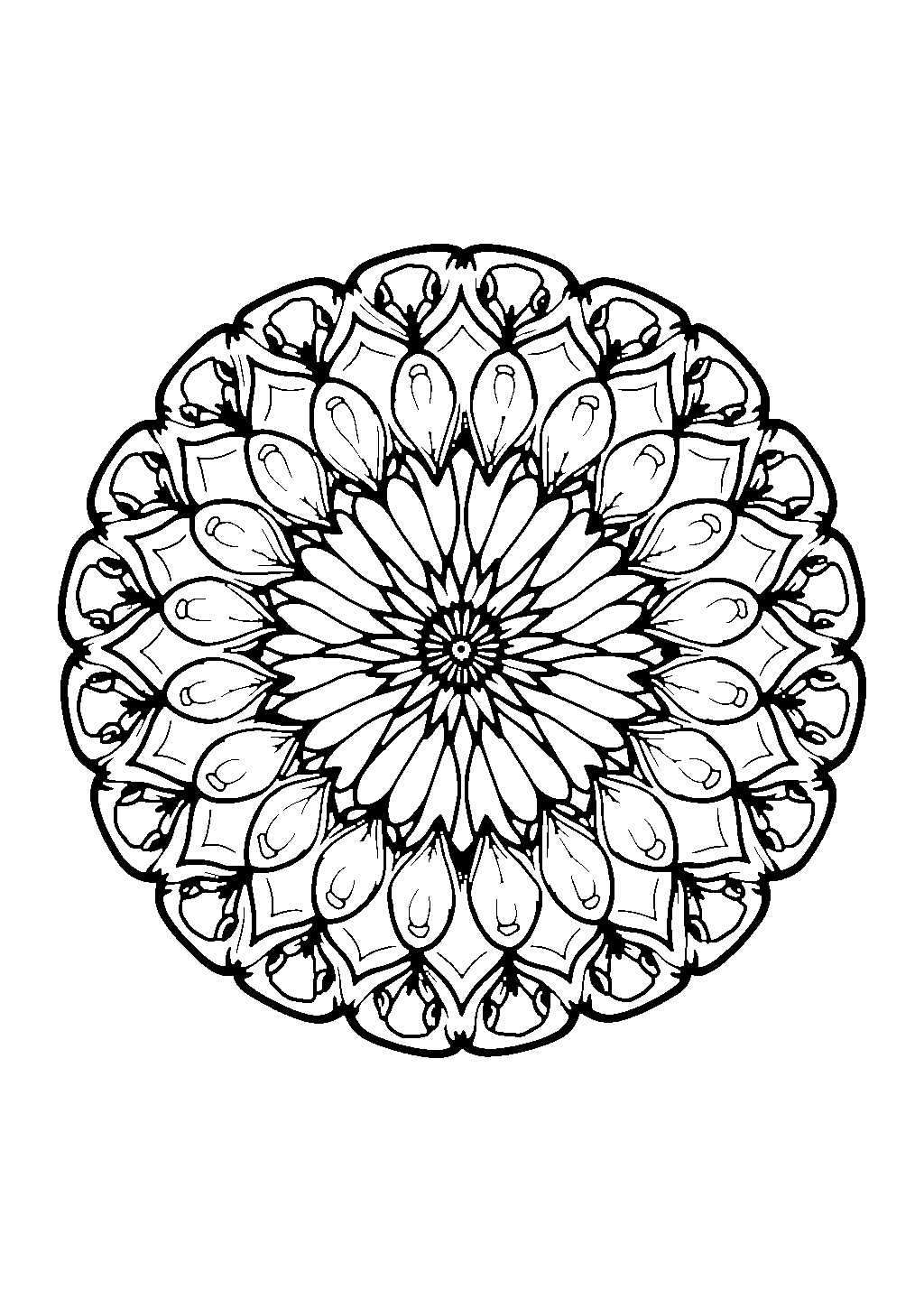 Mandala circolare composto da farfalle stilizzate disposte in simmetria