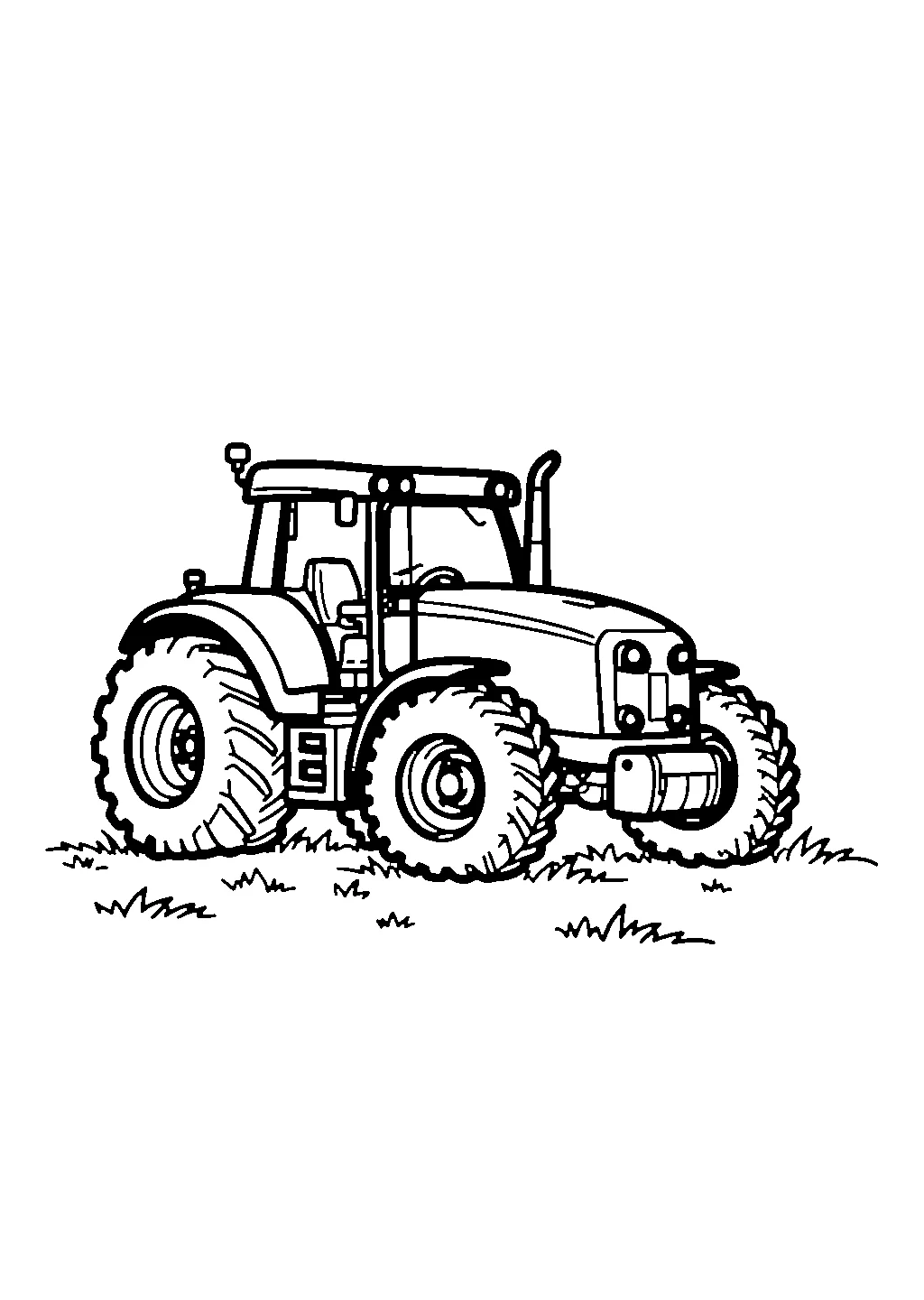 Illustrazione di un trattore agricolo che sparge concime su un campo coltivato